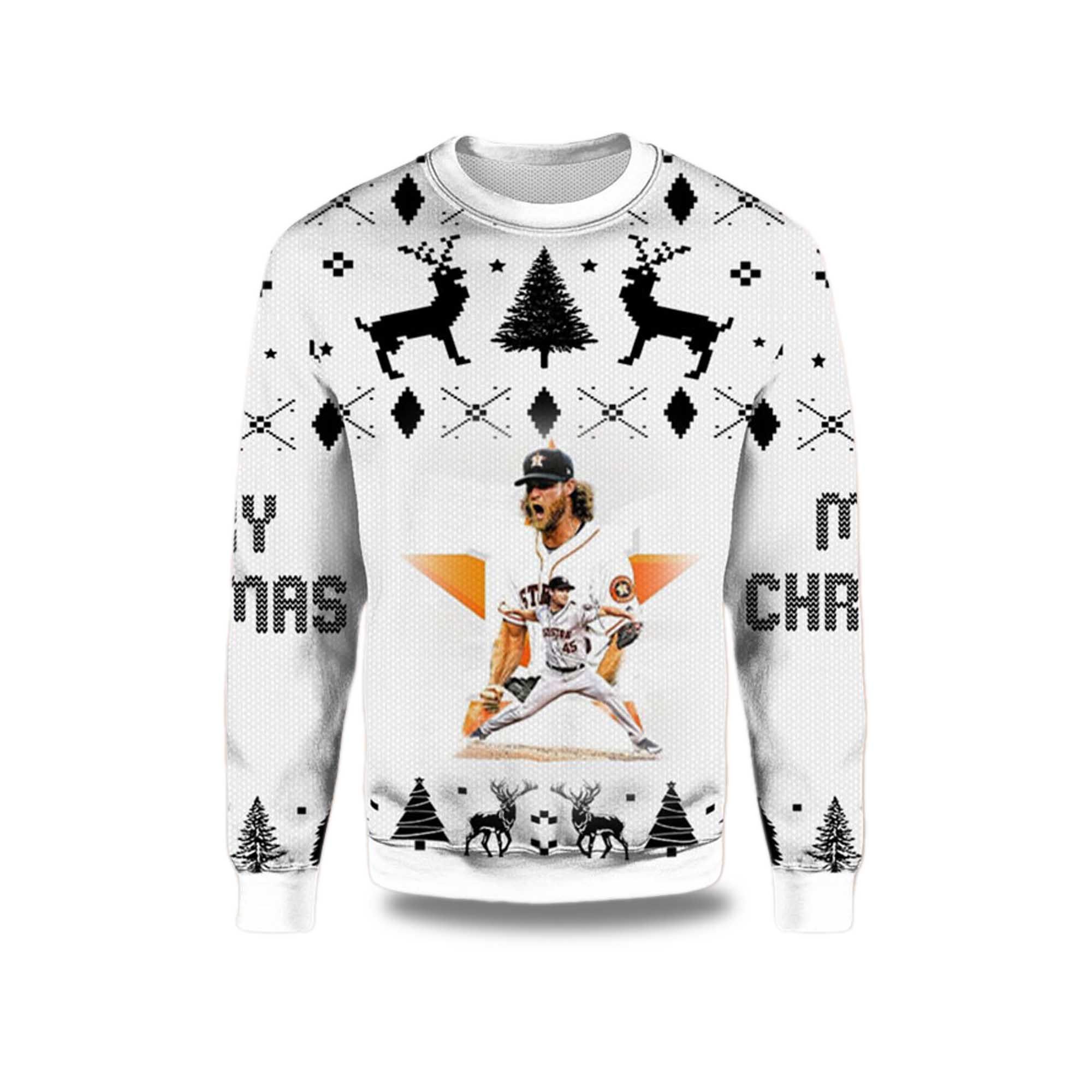 2025 Gerrit Cole Houston Astros Ugly Christmas Sweater 