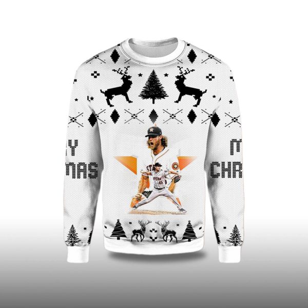 2025 Gerrit Cole Houston Astros Ugly Christmas Sweater 2