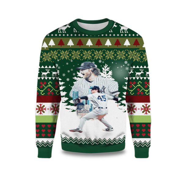 2025 Gerrit Cole New York Yankees Ugly Christmas Sweater 1