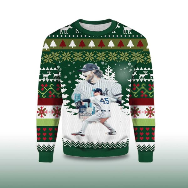 2025 Gerrit Cole New York Yankees Ugly Christmas Sweater 2