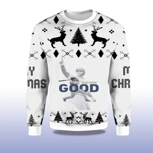 2025 Gleyber Good New York Yankees Ugly Christmas Sweater 2