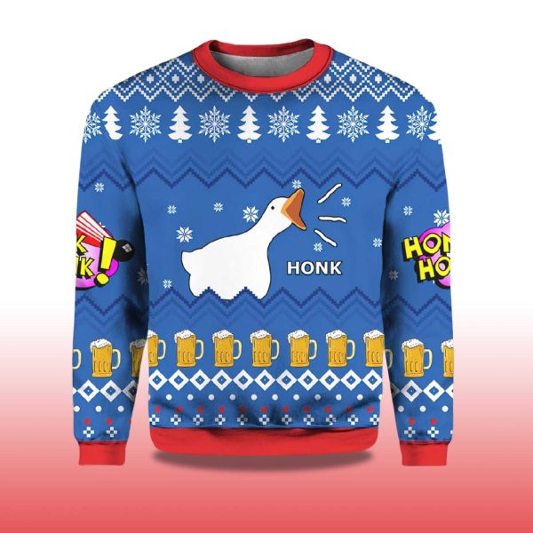 2025 Goose Honk Ugly Christmas Sweater 2
