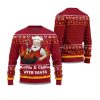 2025 Grillin and Chillin With Santa Ugly Christmas Sweater 1