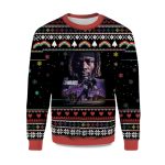 2025 Gus Edwards Baltimore Ravens Ugly Christmas Sweater