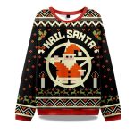 2025 Hail Santa Retro Christmas Ugly Sweater