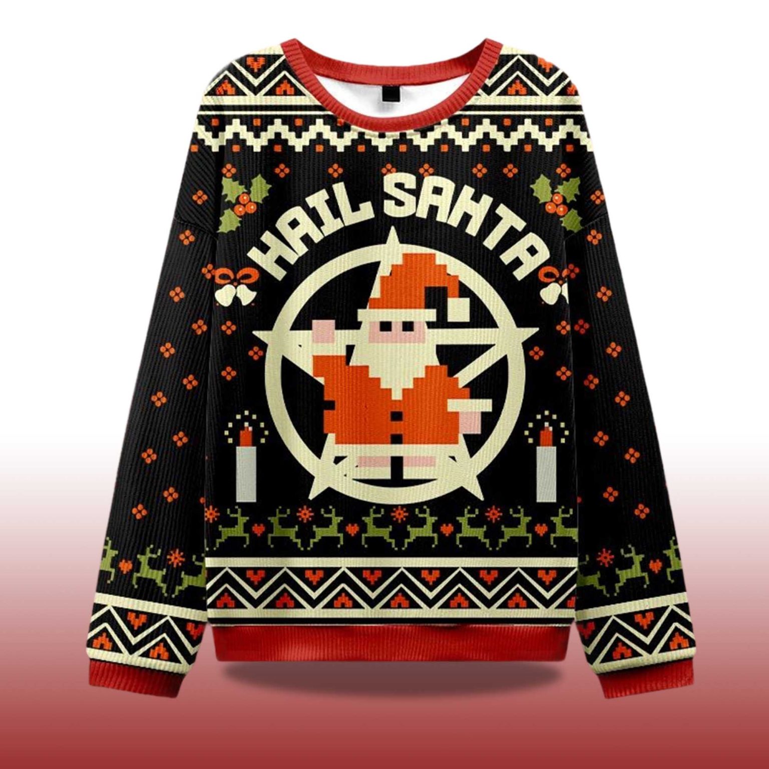 Hail Santa Fashion Sweatshirt