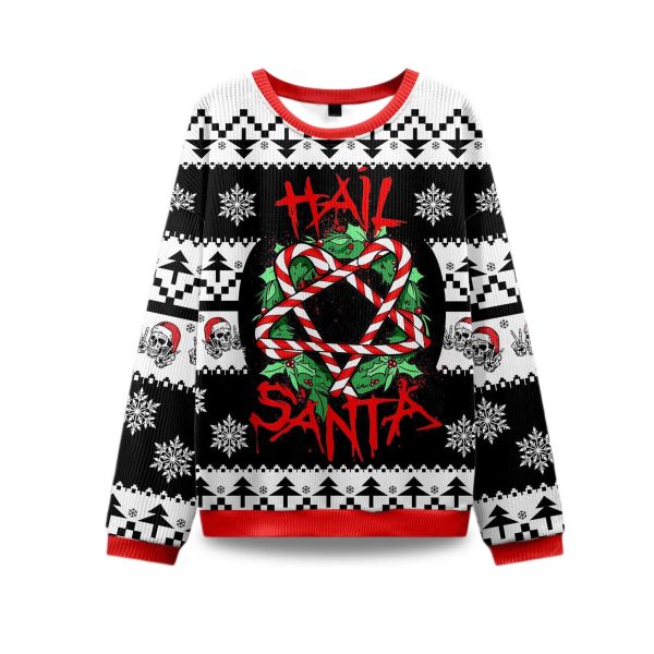 2025 Hail Santa Ugly Christmas Sweater 1