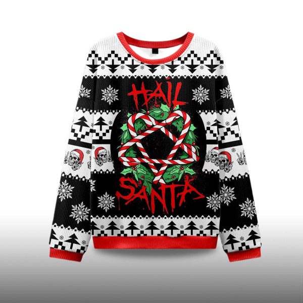 2025 Hail Santa Ugly Christmas Sweater 2