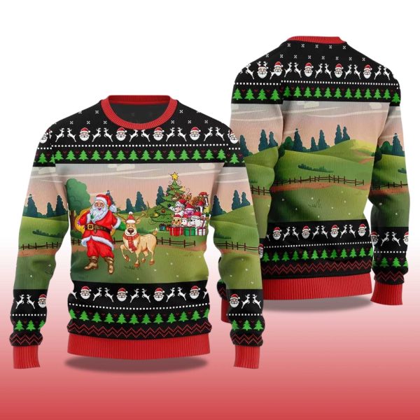 2025 Happy Farm Ugly Christmas Sweater 2