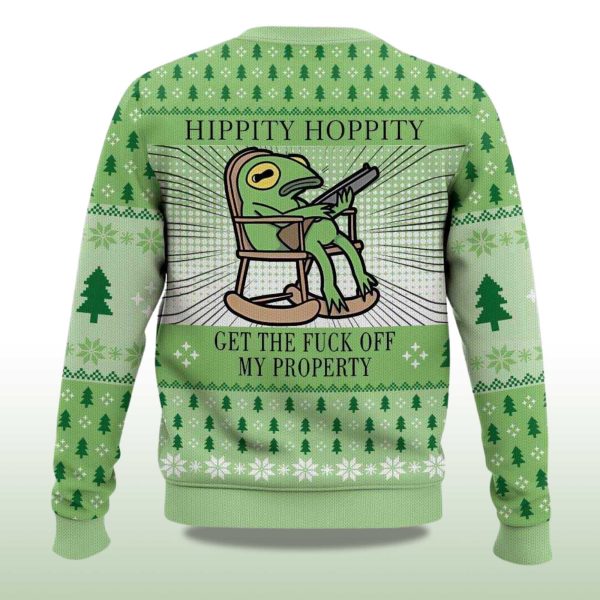 2025 Hippity Hoppity Frog Meme Christmas Christmas Ugly Sweater 2