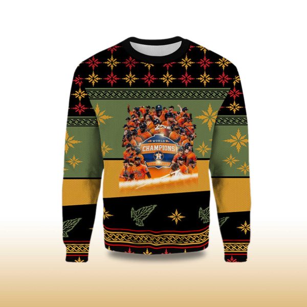 2025 Houston Astros World Championship Ugly Christmas Sweater 2