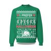 2025 I Prefer Halloween Skeleton Dance Ugly Sweater Christmas 2