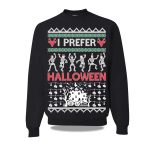 2025 I Prefer Halloween Skeleton Dance Ugly Sweater Christmas