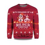 2025 I'm Dreaming Of A Black Christmas Ugly Sweater