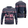 2025 Im Dreaming Of Pink Christmas Flamingo Ugly Christmas Sweater 1