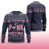 2025 Im Dreaming Of Pink Christmas Flamingo Ugly Christmas Sweater 2