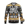 2025 Its The Most Wonderful Time For A Beer Ugly Christmas Sweater 1