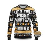 2025 It's The Most Wonderful Time For A Beer Ugly Christmas Sweater