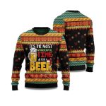 2025 It's The Most Wonderfull Time For A Beer Ugly Christmas Sweater