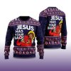 2025 Jesus Has Your Back Ugly Christmas Sweater 2