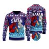2025 Jesus Not Today Satan Ugly Christmas Sweater 1