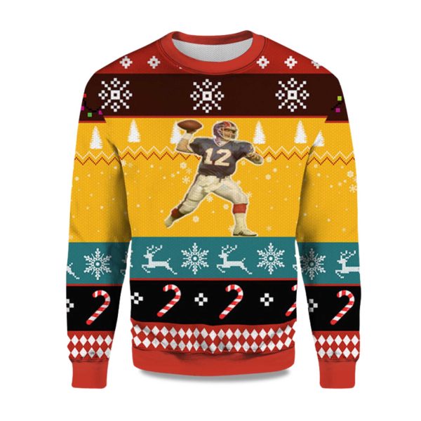 2025 Jim Kelly Bills Ugly Christmas Sweater 1