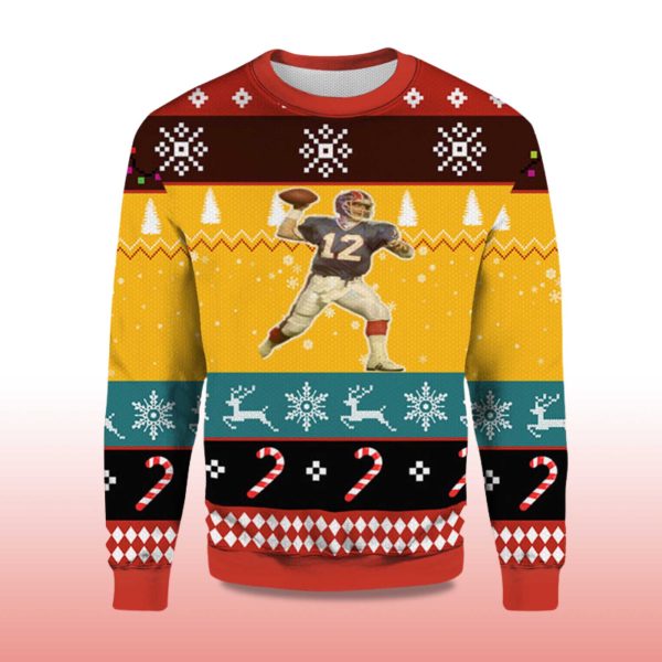 2025 Jim Kelly Bills Ugly Christmas Sweater 2