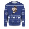 2025 Justin Fields Chicago Bear Down Ugly Christmas Sweater 1