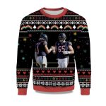 2025 Justin Fields Cody Whitehair Chicago Bears Ugly Sweater