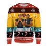 2025 Justin Fields and Dj Moore Chicago Bears Ugly Sweater 1