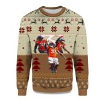2025 Justin Simmons Denver Broncos Ugly Christmas Sweater