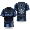 2025 Kansas City Chiefs US Navy 250th Birthday Celebration V neck Short Sleeve Jersey 1