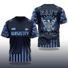 2025 Kansas City Chiefs US Navy 250th Birthday Celebration V neck Short Sleeve Jersey 2
