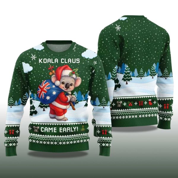 2025 Koala Claus Came Early Ugly Christmas Sweater 2