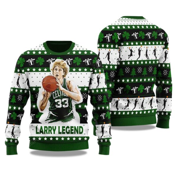 2025 Larry Bird Basketball Christmas Ugly Sweater 1