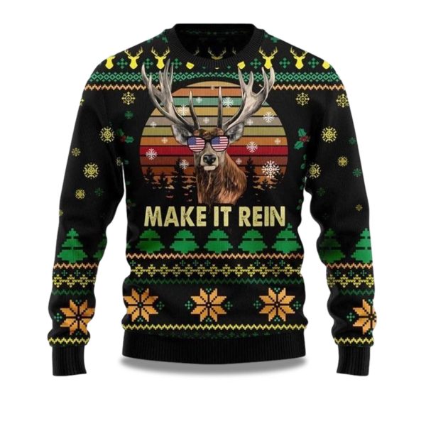 2025 Make It Rein Ugly Christmas Sweater 1