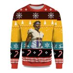 2025 Marquise Brown Baltimore Ravens Ugly Christmas Sweater