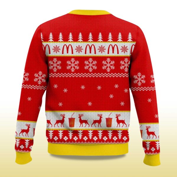 2025 McDonald's Im Lovin It Ugly Christmas Sweater 2