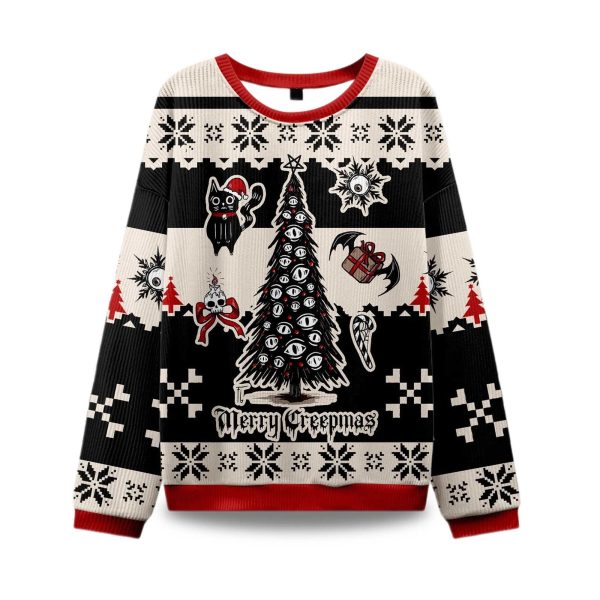 2025 Merry Creepmas Ugly Christmas Sweater 1