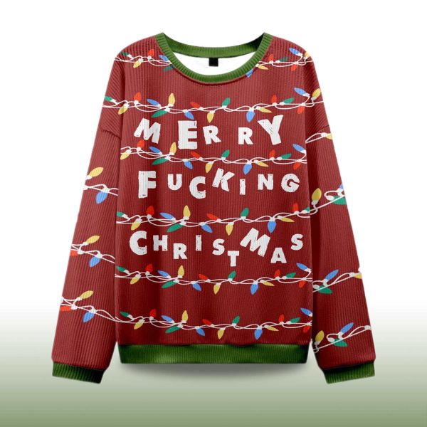 2025 Merry Fucking Christmas Ugly Christmas Sweater 2