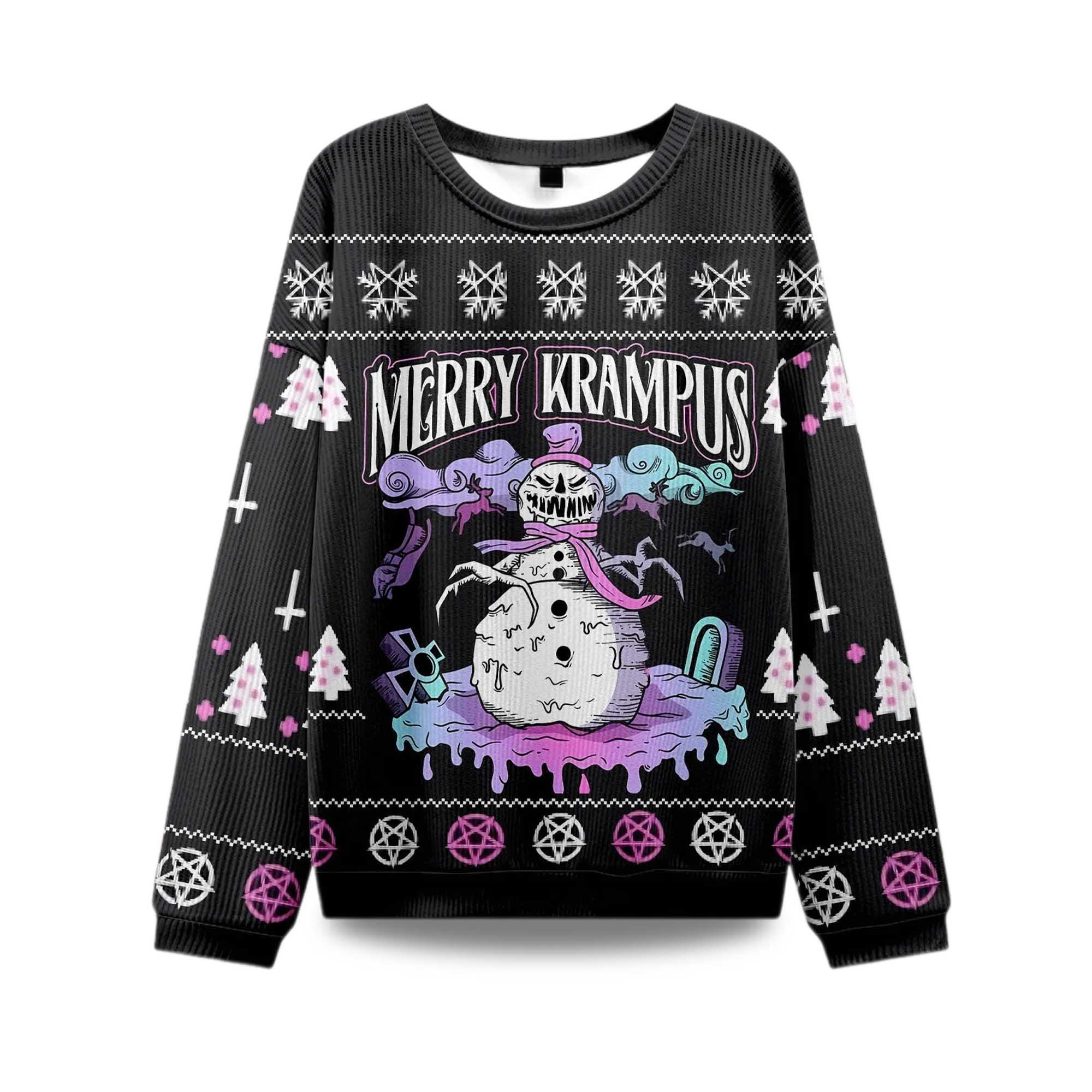 2025 Merry Krampus Ugly Christmas Sweater 