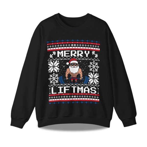 2025 Merry Liftmas Ugly Christmas Sweater 1