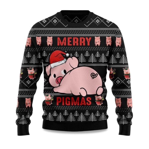 2025 Merry Pigmas Ugly Christmas Sweater 1