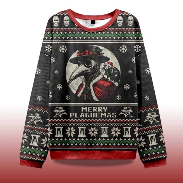 2025 Merry Plaguemas Ugly Christmas Sweater 2