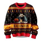 2025 Michael Myers Halloween Christmas Ugly Sweater