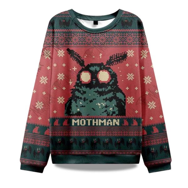 2025 Mothman Ugly Christmas Sweater 1