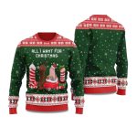 2025 Naughty Dick All I Want For Christmas Ugly Christmas Sweater