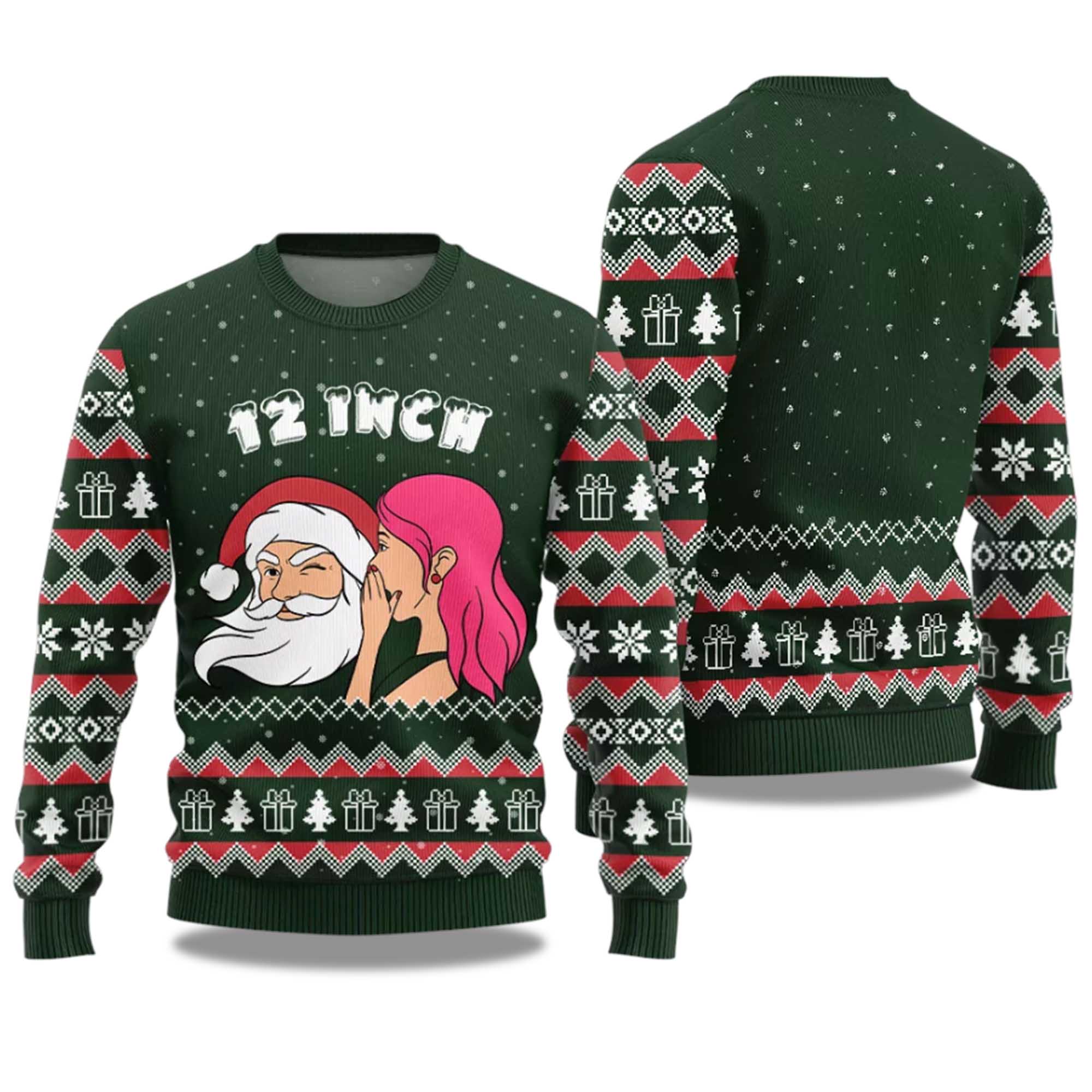 2025 Naughty Santa 12 Inch Surprise Ugly Christmas Sweater 2025 Naughty Santa 12 Inch Surprise Ugly Christmas Sweater