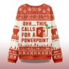 2025 Ohh This Calls for a Powerpoint Ugly Christmas Sweater 2