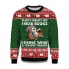 2025 Owl Thats What I Do I Read Books I Drink Wine and I Know Things Ugly Christmas Sweater 1
